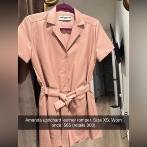 Amanda uprichard Leather romper